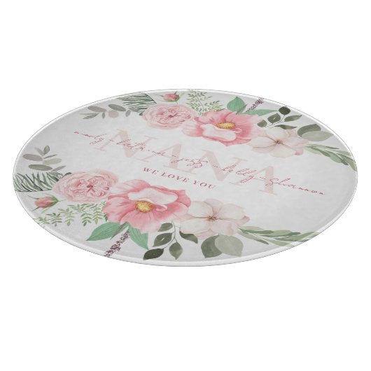 Nana Gepersonaliseerde Bloemen Snijplank (Hoek)