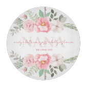 Nana Gepersonaliseerde Bloemen Snijplank (Voorkant)