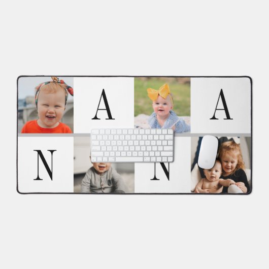Nana Gift Modern 4 Fotocollage Bureaumat (Keyboard & Muis)