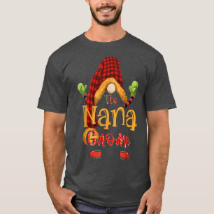Nana gnome kerstpyjama matroos familie t-shirt