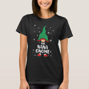 Nana Gnome Matching Family Kerstpyjama T-shirt