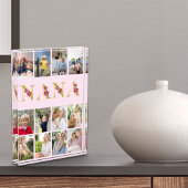 Nana Gold Floral Letters 12 Verticale fotocollage Fotoblokken