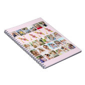 Nana Gold Floral Letters 24 Verticale fotocollage Notitieboek (Rechterzijde)