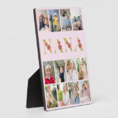Nana Gold Flower Letters 12 Vertical Photo Collage Fotoplaat (Zijkant)