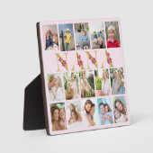 Nana Gold Letters 15 Verticale foto Collage Pink Fotoplaat (Voorkant)