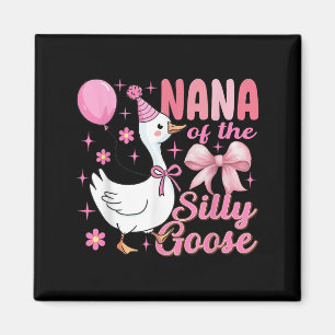 Nana Goose op de losse grappige verjaardag matchin Magneet