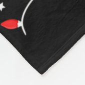 Nana Grandma Claus Christmas Lights Matching Famil Fleece Deken (Hoek)