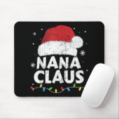 Nana Grandma Claus Christmas Lights Matching Famil Muismat (Met muis)