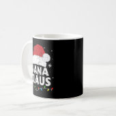 Nana grandma claus kerstlampjes overeenstemmend me koffiemok (Voorkant links)