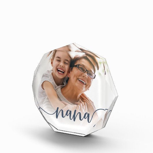 Nana | Grandma Script Overlay Fotoblokken (Rechts)