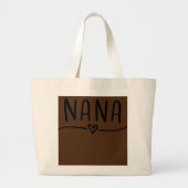Nana Grandmoeder Gift Grote Tote Bag (Voorkant)
