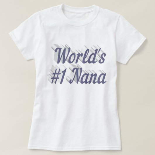 Nana gray text Moederdag T-shirt (Design voorkant)