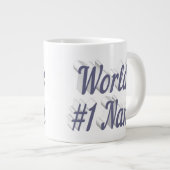 Nana grijze halve Moederdag Grote Koffiekop (Voorkant rechts)