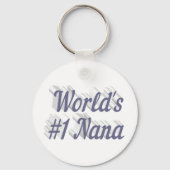 Nana grijze tekst sleutelhanger (Voorkant)