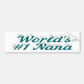 Nana groene tekst bumpersticker (Voorkant)