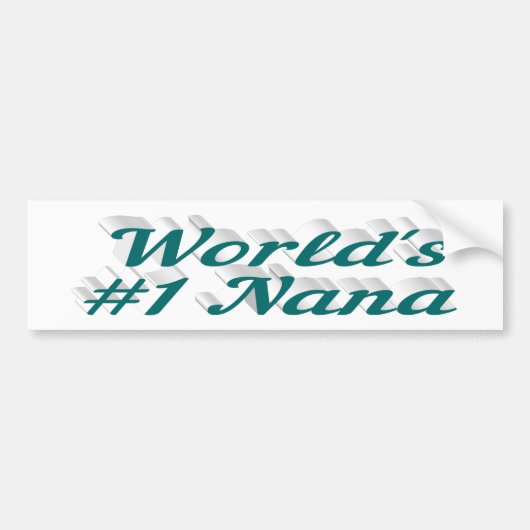 Nana groene tekst bumpersticker (Voorkant)