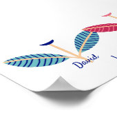 Nana Handafdruk Voetafdruk DIY Art Sjabloon Poster (Hoek)