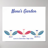 Nana Handafdruk Voetafdruk DIY Art Sjabloon Poster (Voorkant)