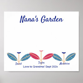 Nana Handafdruk Voetafdruk DIY Art Sjabloon Poster