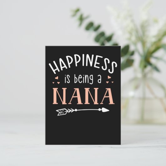 Nana Happiness Family Grandmoeder Love Briefkaart (Staand voorkant)