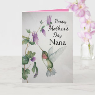 Nana Happy Moederdag Hummingbird Card Kaart