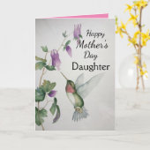 Nana Happy Moederdag Hummingbird Kaart (Gele Bloem)
