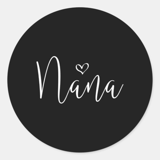 Nana He voor oma Moederdag Ronde Sticker (Voorkant)