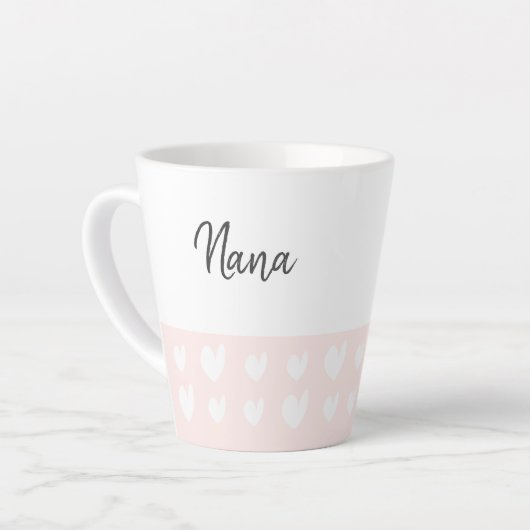 Nana Heart Champagne Pink Latte Mok (Linkerhoek)