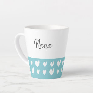 Nana Heart Turquoise Latte Mok