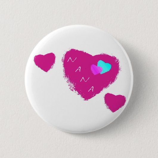 Nana Hearts Pin Ronde Button 5,7 Cm (Voorkant)