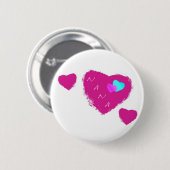 Nana Hearts Pin Ronde Button 5,7 Cm (Voorkant /achterkant)