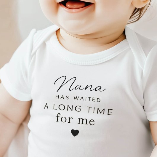 Nana heeft Baby Bodysuit Cadeau Gewacht