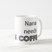 Nana heeft koffie nodig koffiemok (Voorkant rechts)