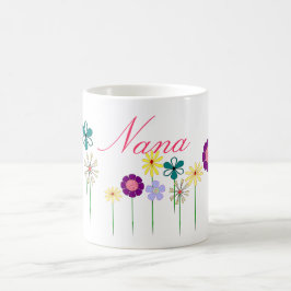 Nana - heldere bloemen voor haar koffiemok