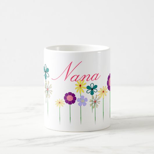 Nana - heldere bloemen voor haar koffiemok (Center)