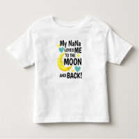 NaNa houdt me naar de maan en de rug Baby T-shirt