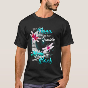 Nana houdt van haar kleinkinderen Dragonfly Moon W T-shirt