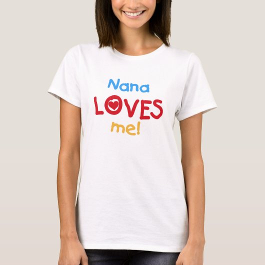 Nana houdt van me t-shirt (Voorkant)