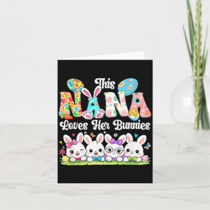 Nana houdt van Pasen Konijnen Groep Konijnen Vlind Kaart