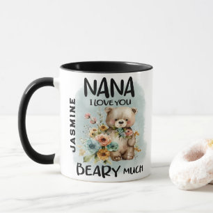 Nana I Love You Beary Much - Gepersonaliseerde naa Mok
