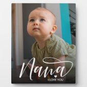 Nana I Love You Typography Foto Fotoplaat (Voorkant)