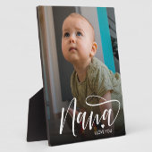 Nana I Love You Typography Foto Fotoplaat (Zijkant)