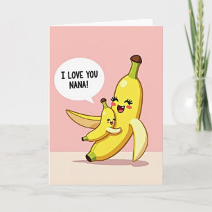 Nana Ik Hou van Jou Fruit Thema Kaart