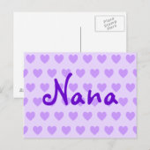 Nana in het Paars Briefkaart (Voorkant / Achterkant)