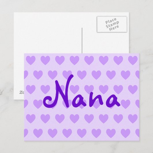 Nana in het Paars Briefkaart (Voorkant / Achterkant)