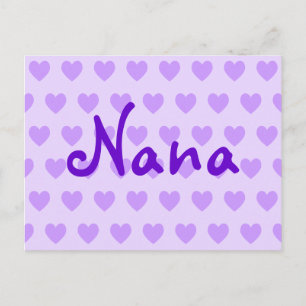 Nana in het Paars Briefkaart