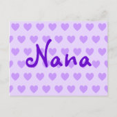 Nana in het Paars Briefkaart (Voorkant)