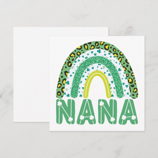 Nana Irish Grandmoeder St Patricks Day Grandma Ma (Voorkant / Achterkant)