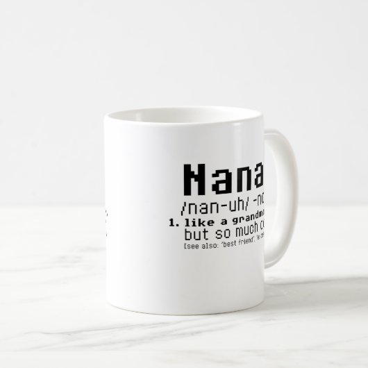 Nana is een grootmoeder, maar zo veel koeler koffiemok (Voorkant rechts)