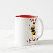 Nana is Queen Bee Tweekleurige Koffiemok (Voorkant rechts)